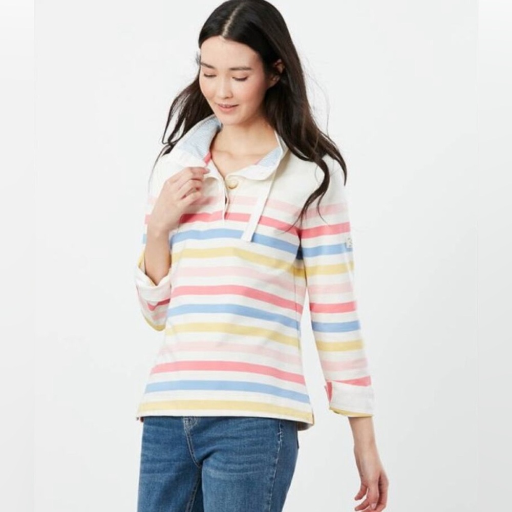 🐰 Joules Womens Saunton Classic Funnel Neck Sweatshirt